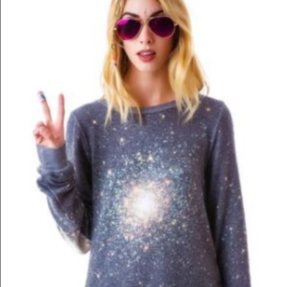 Wildfox out there galaxy sweater